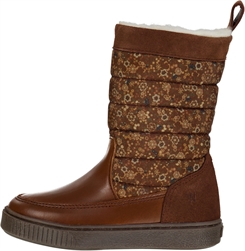 Wheat Koa High TEX boots v/inside zip - Dry Clay flowers